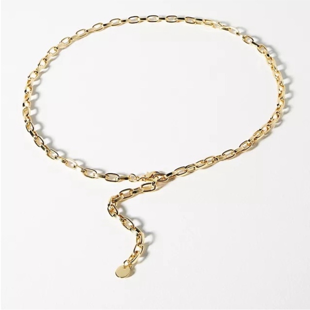 NWT Anthropologie M/L Gold Chain Belt